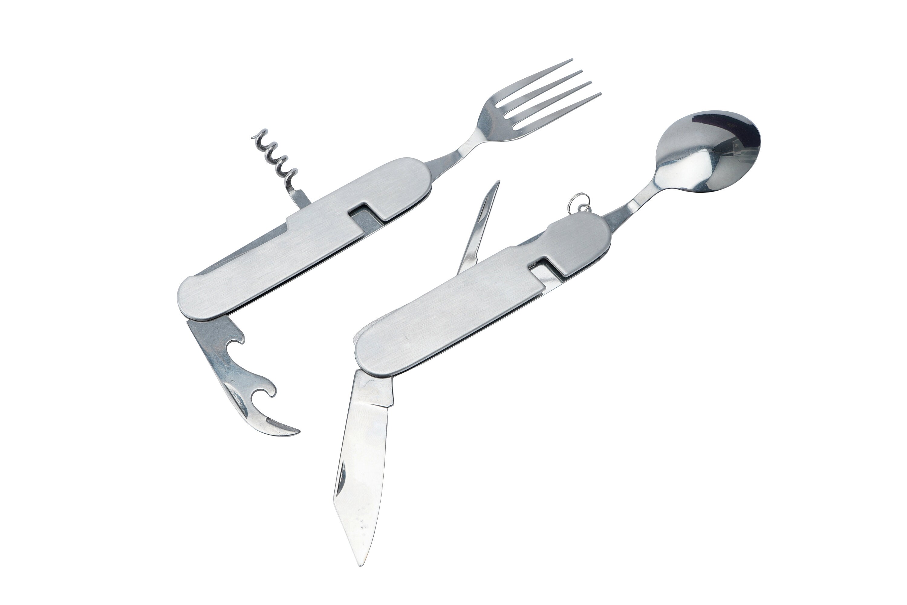 Set 8 pezzi posate viaggio acciaio inox riutilizzabili - bacchette