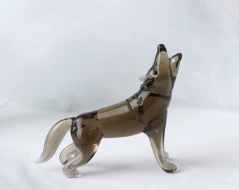 Glass Wolf | Collectibles | Ornament | Animal | Gift Box | Gift For Home