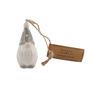 Gonk Ceramic Hanging Decoration | Festive | Nordic | Tree Decoration | Christmas