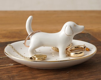 Top Dog 'Teenie Weenie Treasures' Dachshund Ring Dish in Gift Box