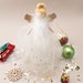 Large Light Up Angel Christmas Tree Topper • Gold • Includes Batteries • Size: 28.5cm • Gift For Home 