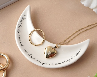 Senden mit Liebe Mond Ring Schale | Schmuck | Organizer | Geschenk Box
