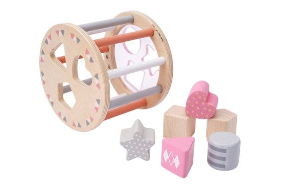 Pink shape sorter top