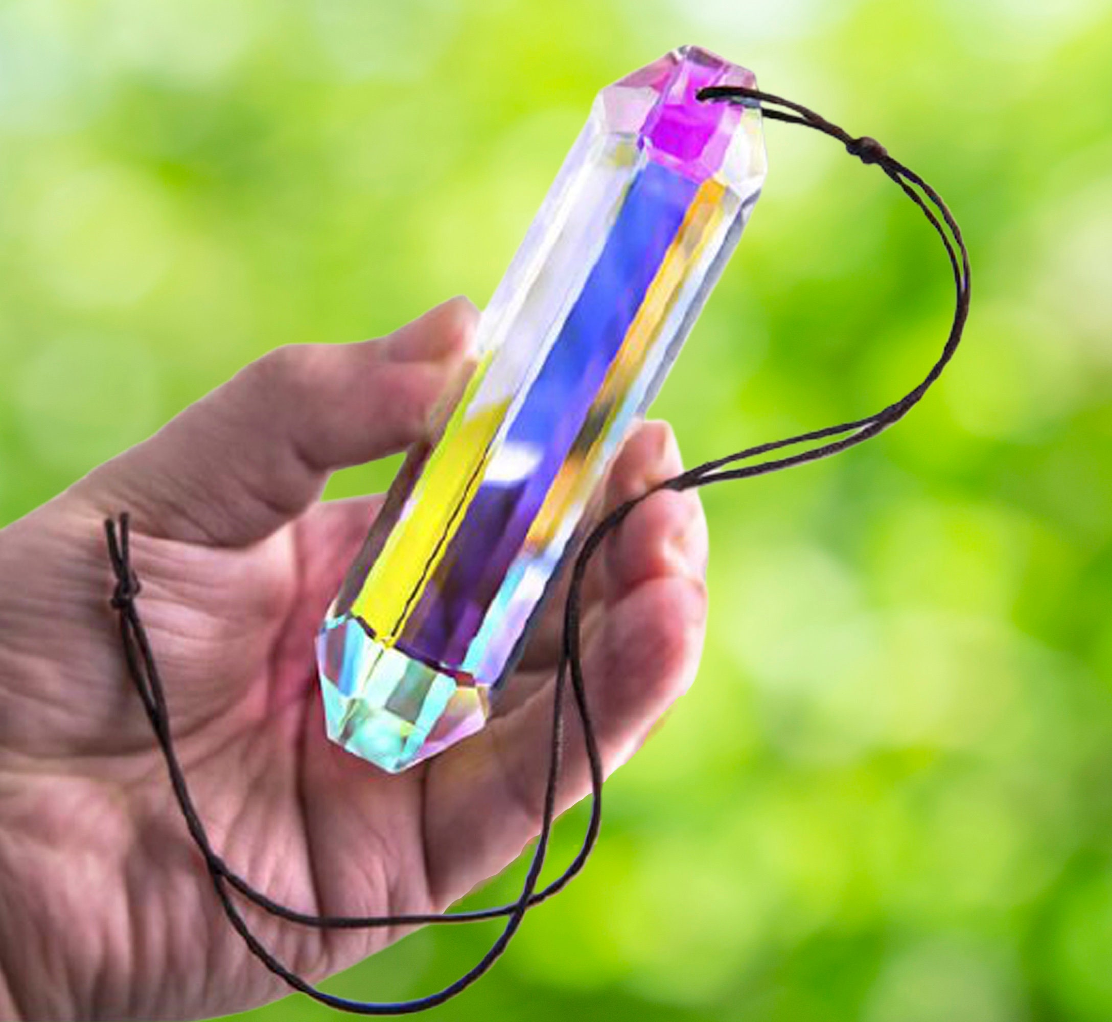 Crystal Prism Suncatcher, Rainbow Maker, Window Hanging Decoration