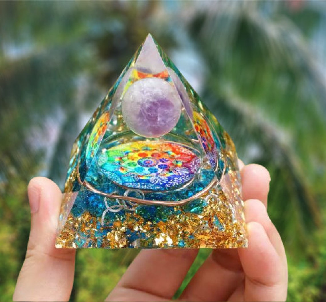 Epoxy Resin pyramid Energy pyramid orgonite pyramid EMF Etsy