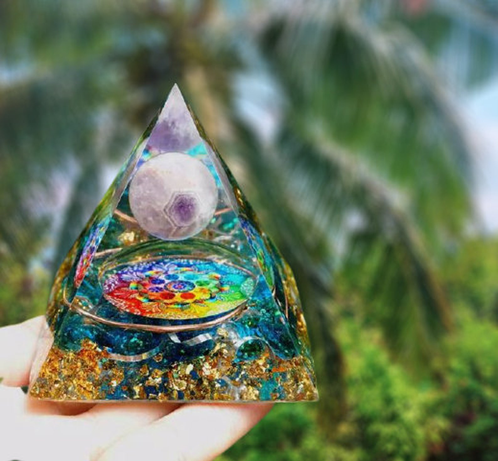 Epoxy Resin pyramid Energy pyramid orgonite pyramid EMF Etsy