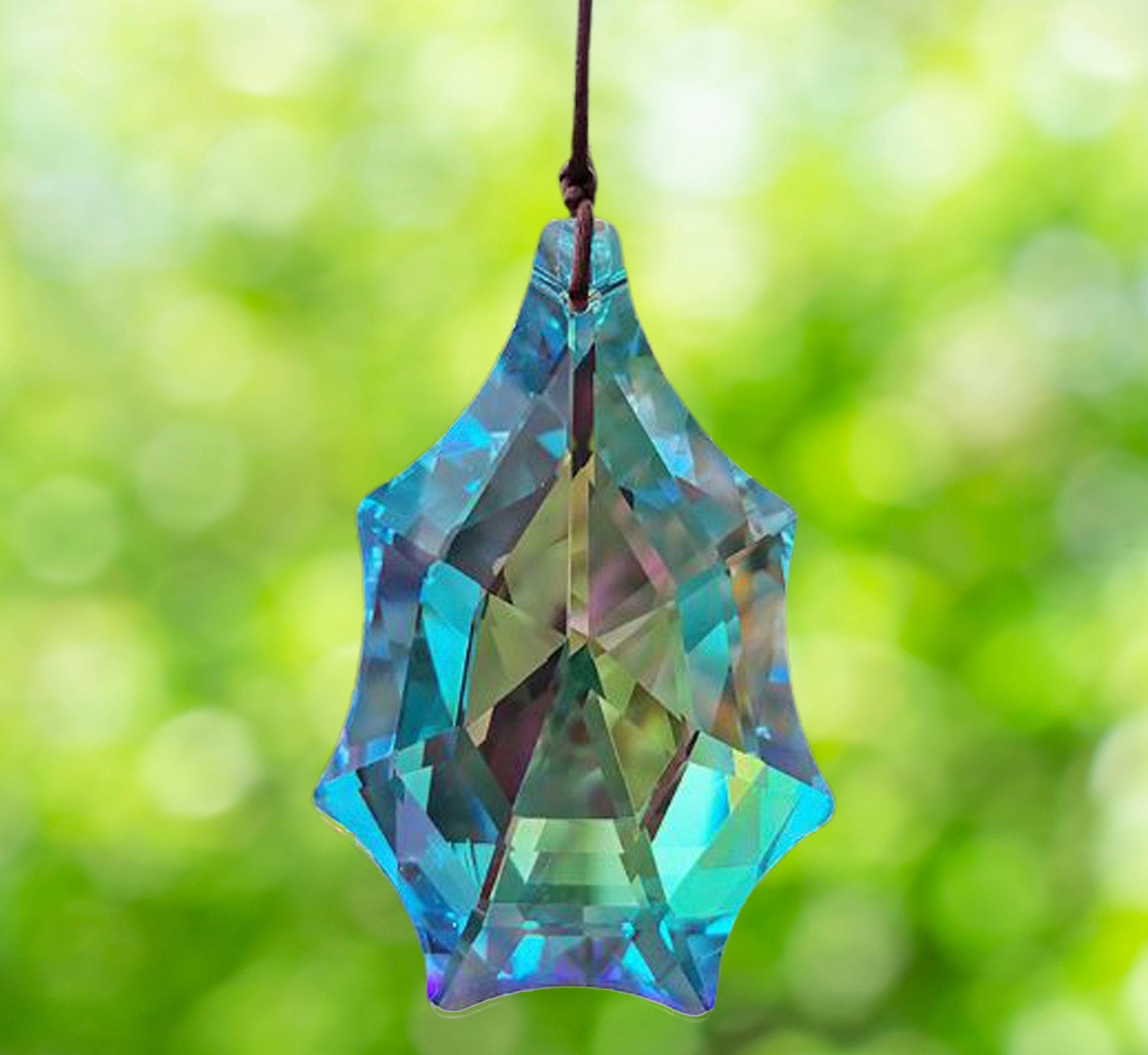 Hanging Crystal Suncatcher, Rainbow Maker, Window Hanging Home