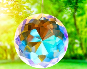 Suncatcher | Crystal suncatcher | Prism suncatcher | Rainbow maker | Window Hanging decor | Boho Interior Decor | Lighting Accessories