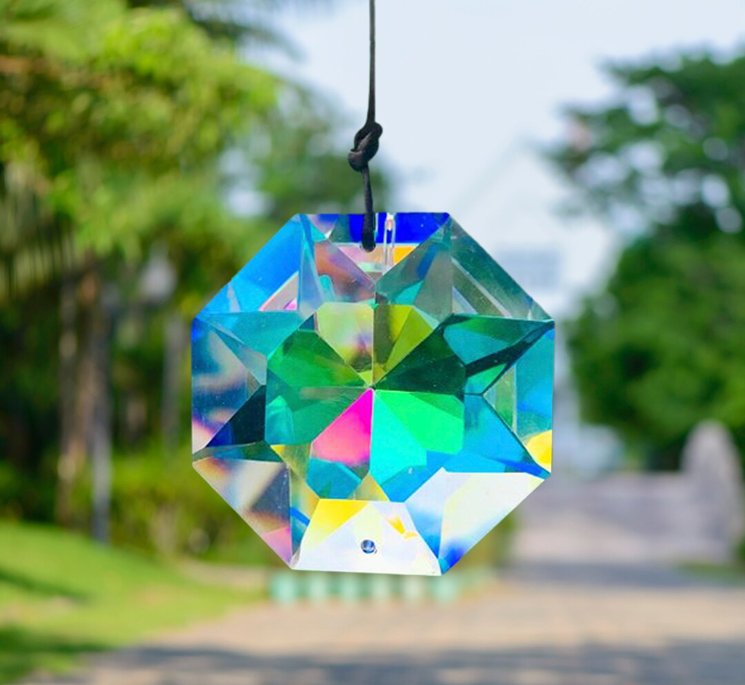 Suncatcher , Crystal Suncatcher, Prism Suncatcher , Rainbow Maker , Window Hanging , Boho Decor