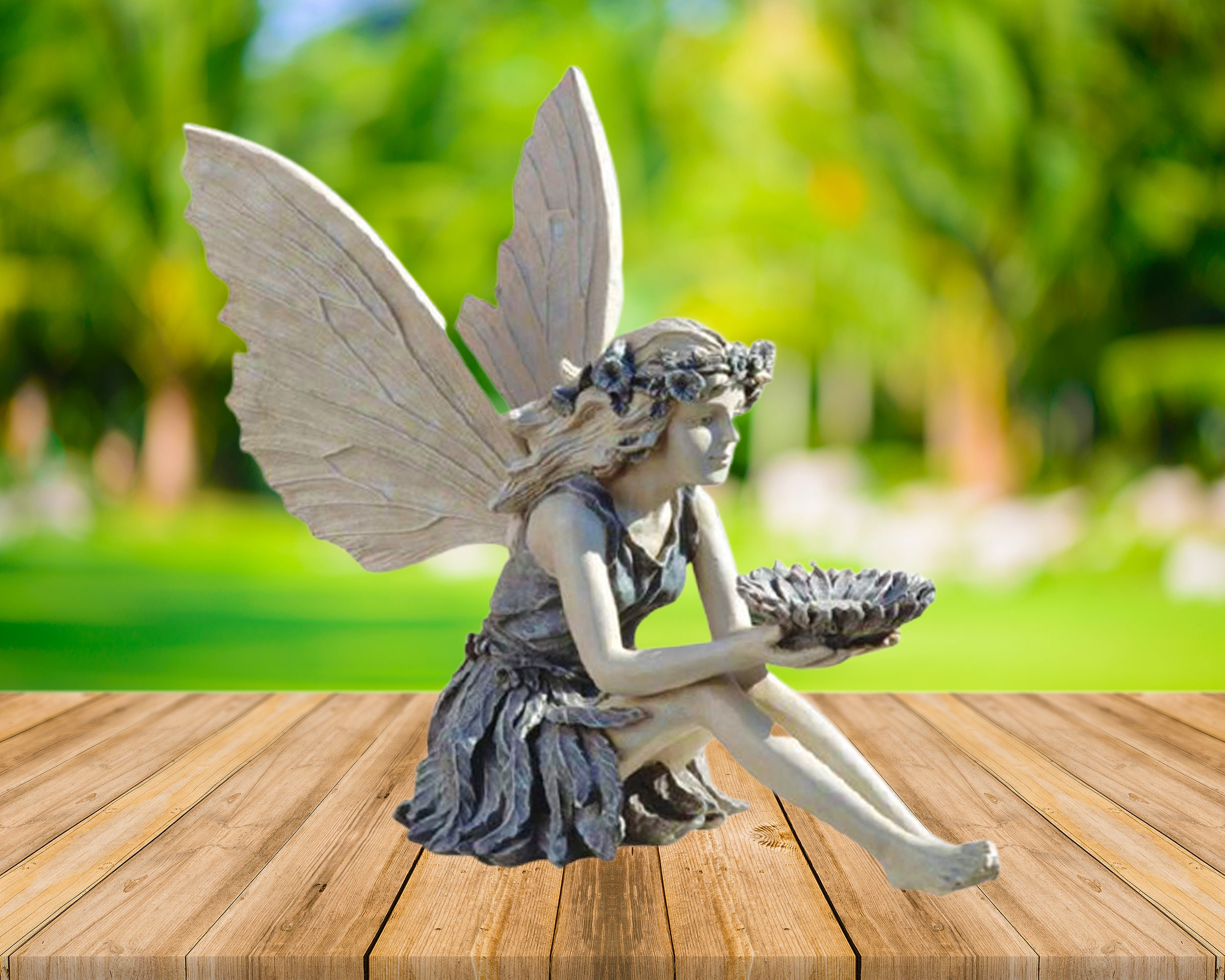 Resin angel figurine Angel statue ornaments Outdoor Etsy
