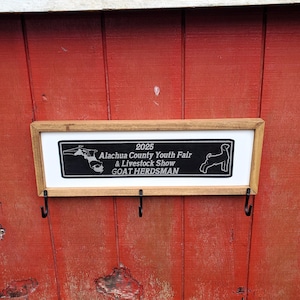 Livestock Award Hat Rack for Stockshows Cattle / Hog / Lamb / Goat / Any Species