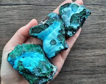 Chrysocolla Flat Tumble Faceted appx 24x8mm Exceptional 16 inch full strand.One of a kind #242 Self creative pattern on it naturally