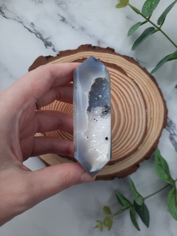 Double Terminated Druzy Agate Points Double Terminated Druzy Agate Points