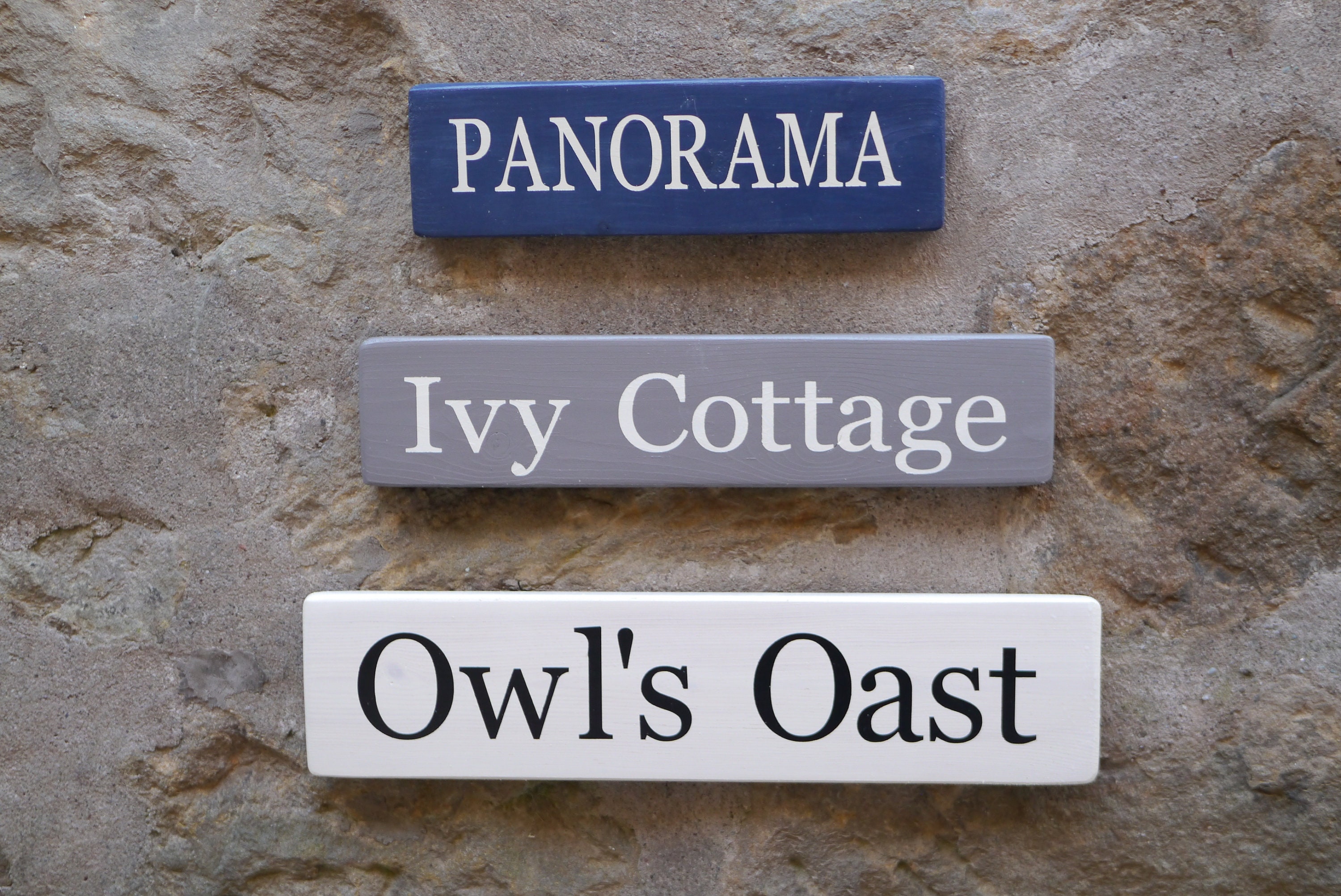 House Gate Names Personalised Painted Wooden Sign for House Garden Gate Outdoor Door ...