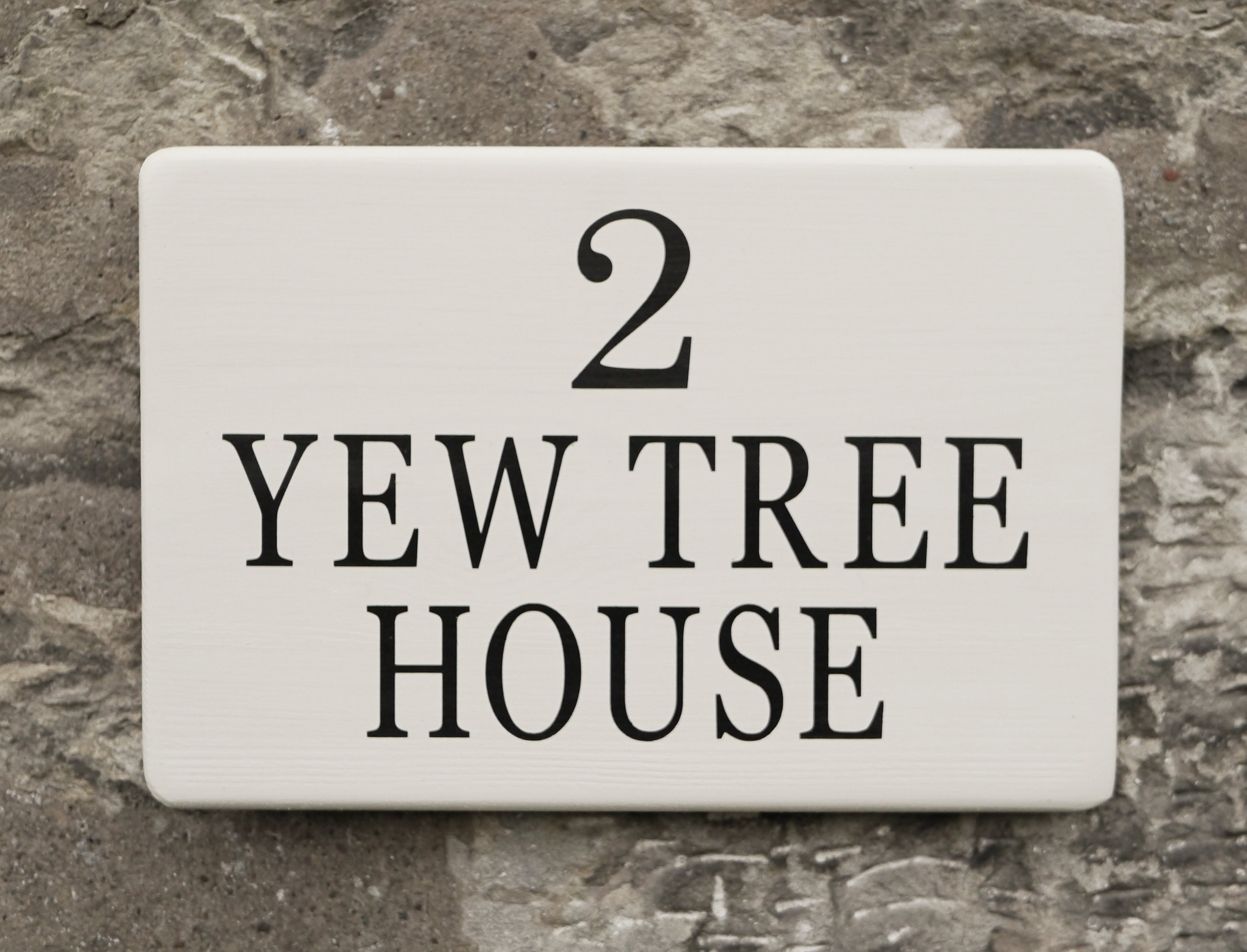 Personalised Painted Wooden Sign House Garden Outdoor Name | Etsy