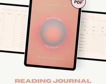 Reading Journal / Lesetagebuch PDF – Digitaler Buch-Tracker, Leseprotokoll zum Ausdrucken, Buchrezensionen & Lese-Challenges
