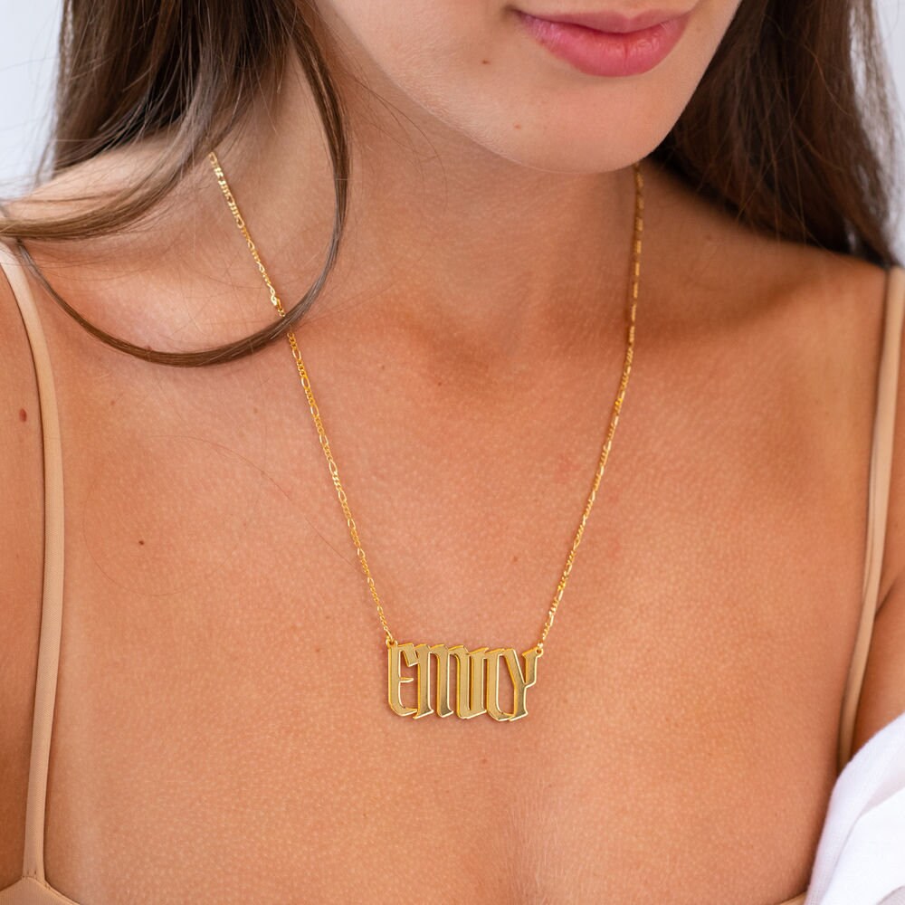 Large Custom Name Necklace-personalized 