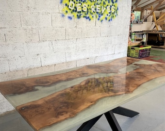 Table rivière résine epoxy