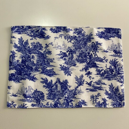 Disover Toile de Jouy Bleu Blanc Placemat