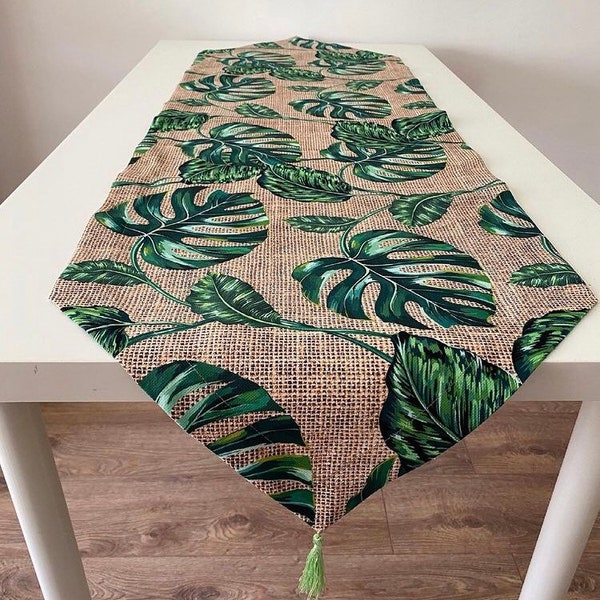 Leaf Table Runner Etsy