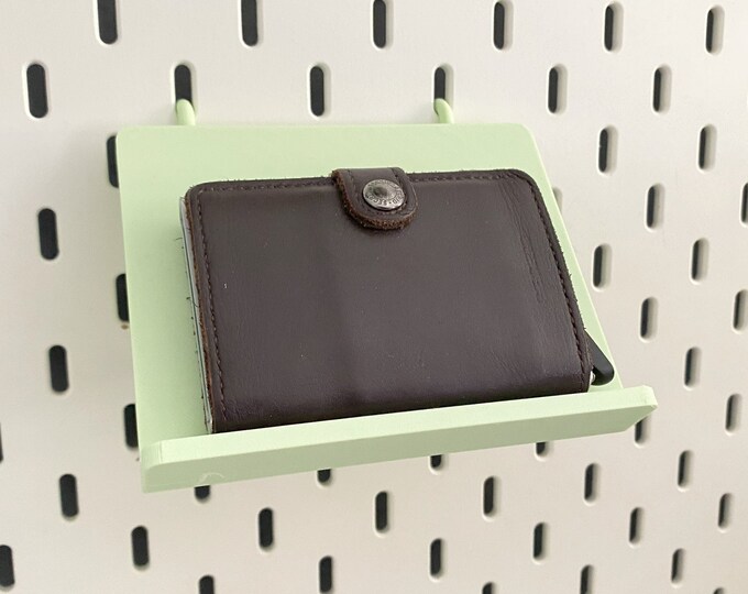 Ikea Skadis Wallet Holder Ikea Pegboard Wallet Stand Etsy