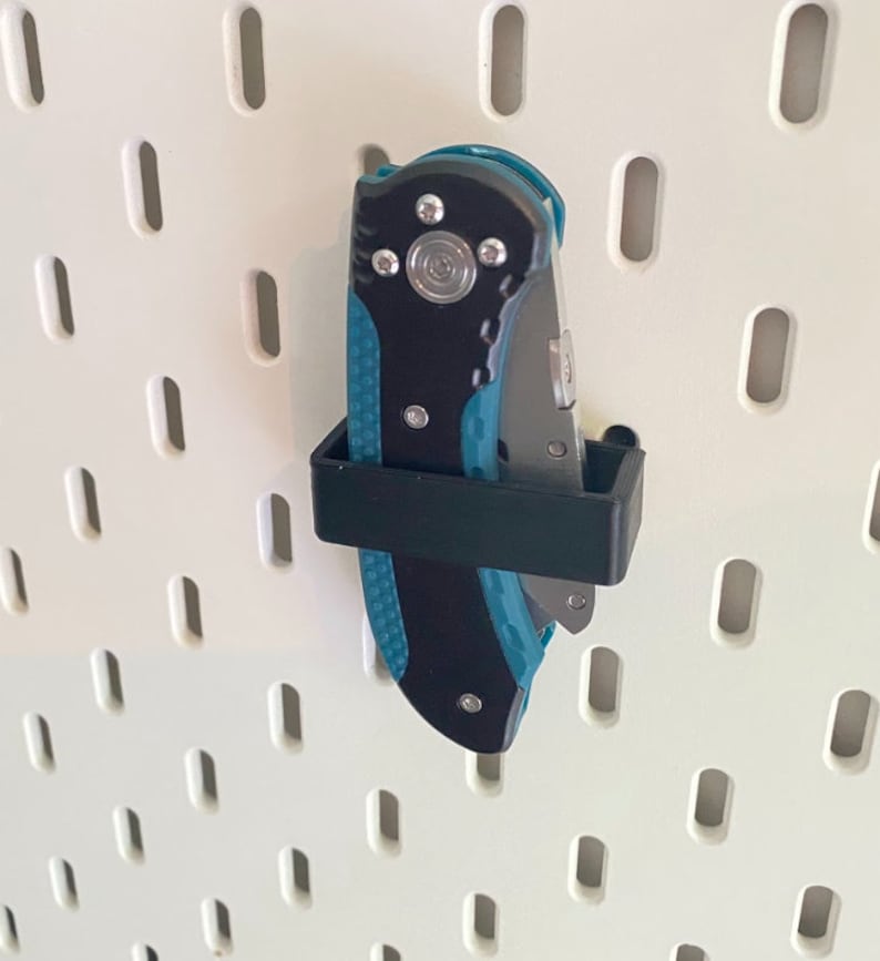 Ikea skadis exacto knife holder/box cutter holder/ pegboard Etsy.de