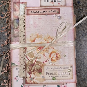 Vintage Rose Folio journal