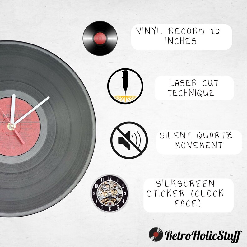 Jack and Sally Vinyl Record LED Clock, Tim Burton Decor - Etsy Canada