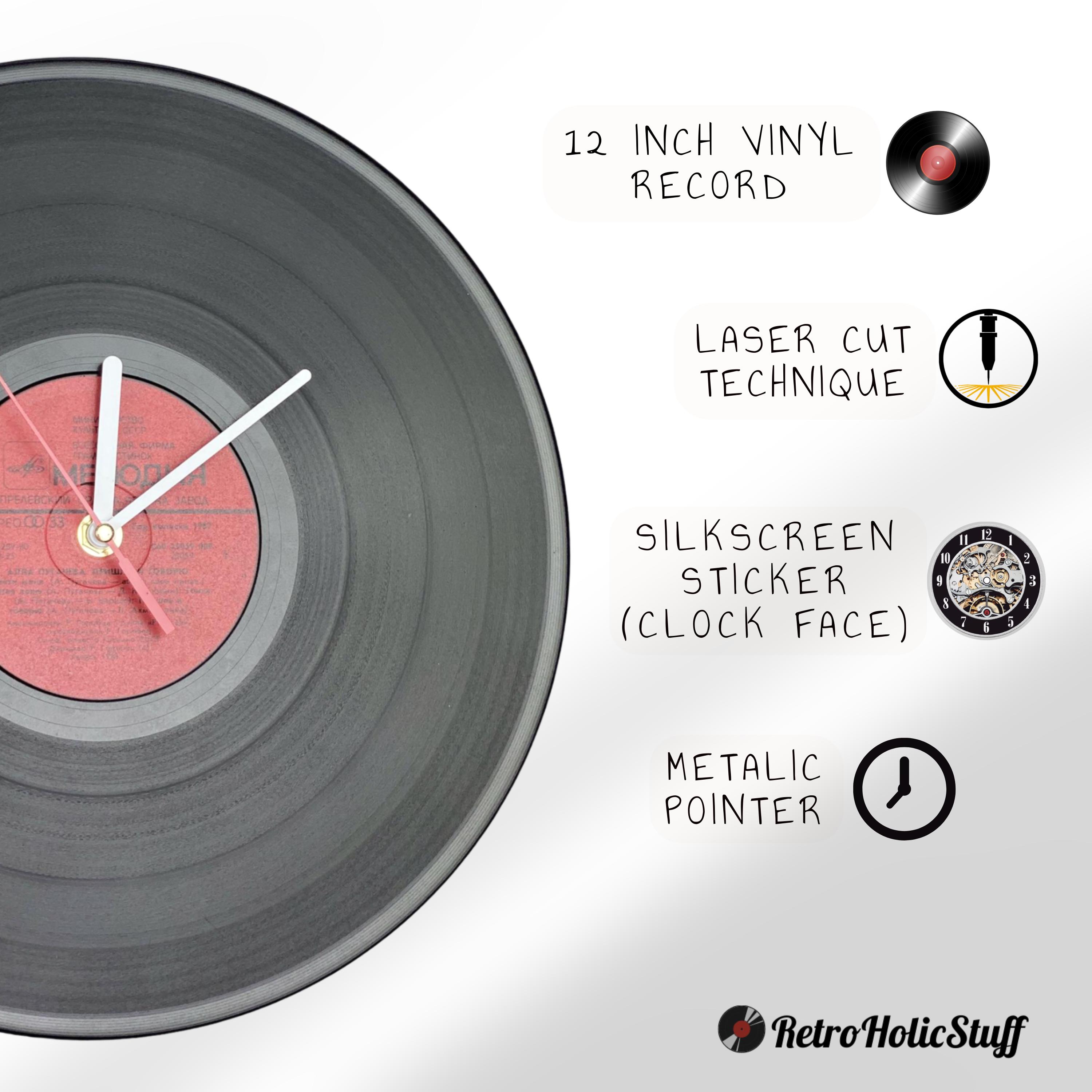 RWBY Anime Clock, Vinyl Record Clock, Anime Room Decor, Unique Wall ...