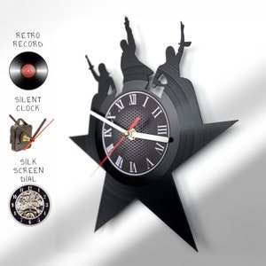 Broadway Vinyl Record Clock - Hamilton Schuyler Sisters Gift for Theater Lovers