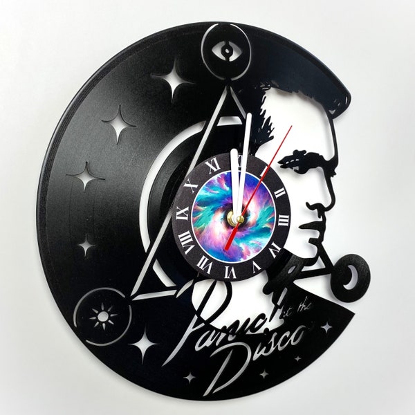 Stylish Brendon Urie Vinyl Record Clock for Music Lovers