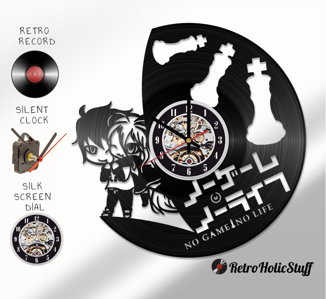 Sora Shiro No Game Anime Clock Vinyl Record Decor Vinyl Etsy