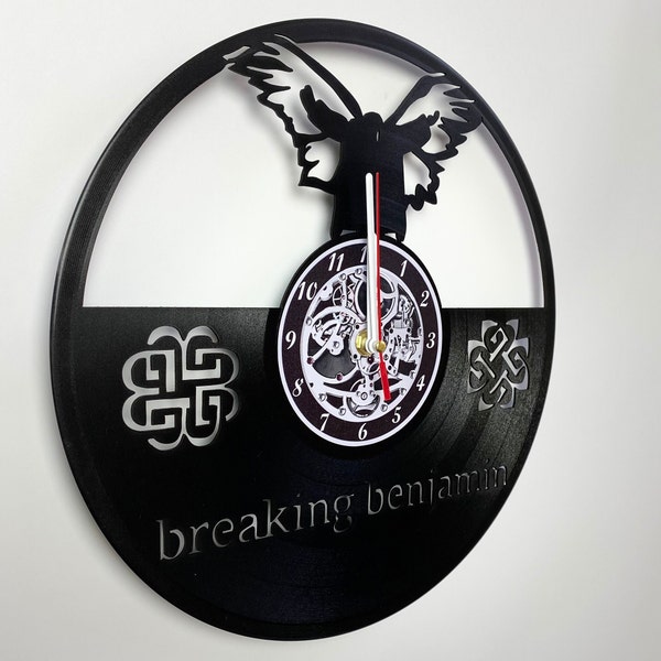 Rockin' Time: A Unique Brek Benjamin Vinyl Record Clock for Music Lovers!
