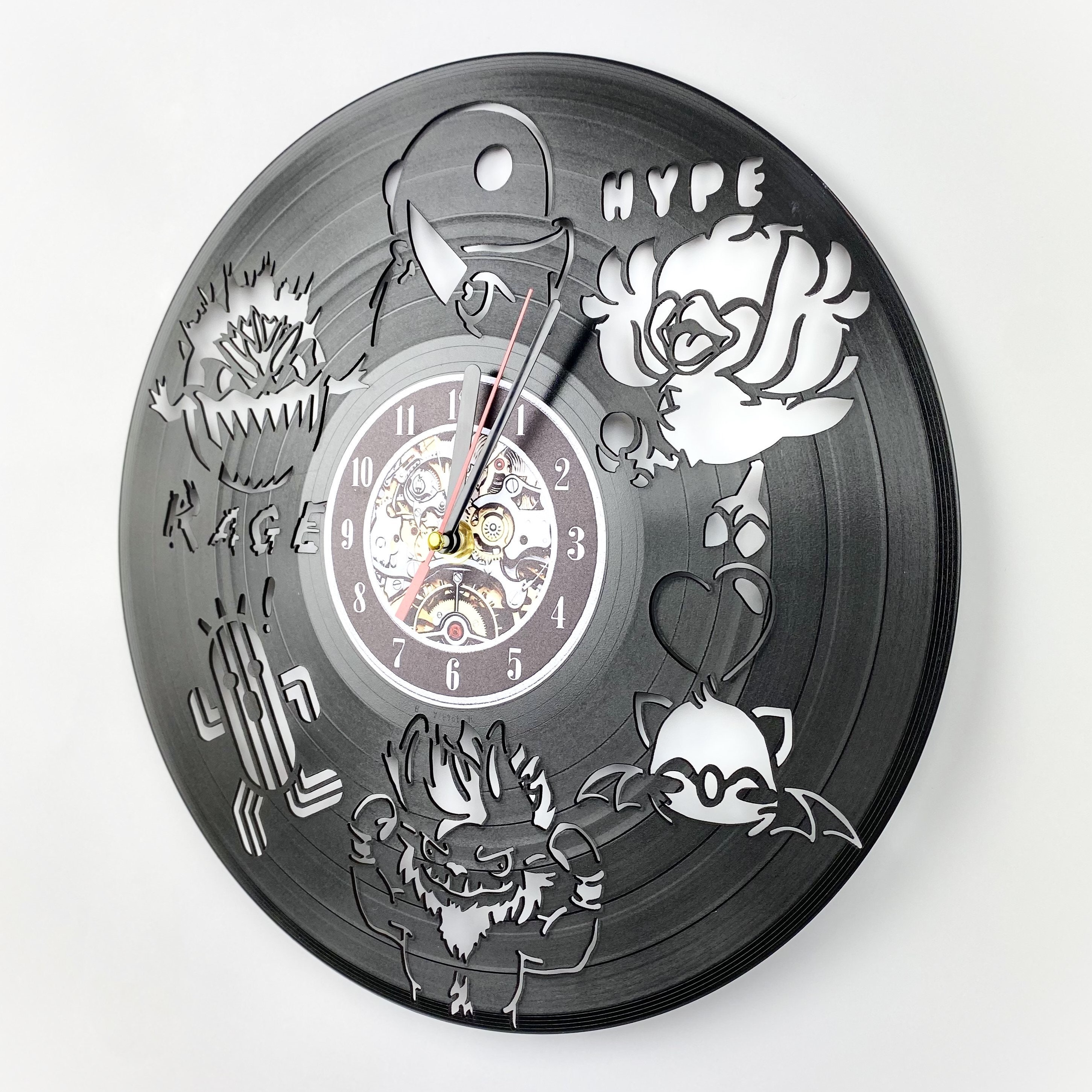 Horloge Murale Final Fantasy VII - Cloud, Sephiroth, Tifa - Square Enix, Vinyle Neuve
