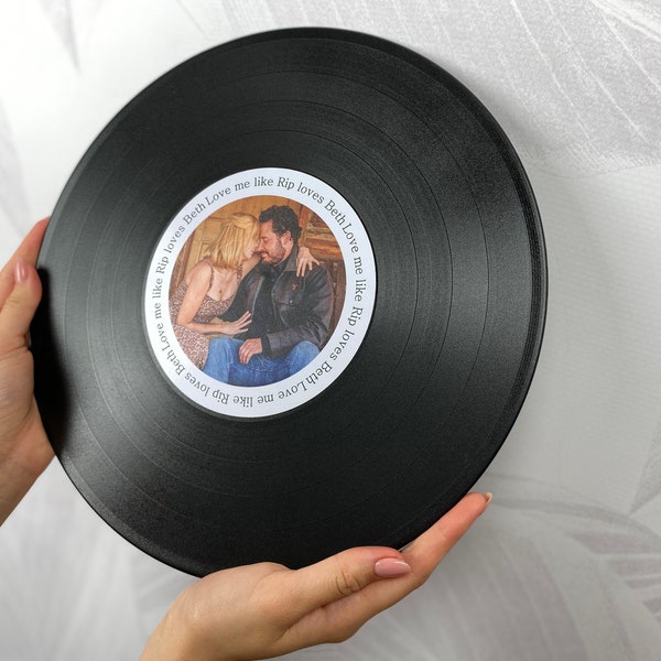 custom sticker, personalized record, vinyl record sticker wedding, for the record guest book sign, customized vinyl record, record label