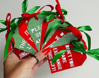 Christmas tags, gifts tags, funny gift tags, Christmas favours, name label, Christmas gift box tags, sarcastic gift tags, gift tags, funny