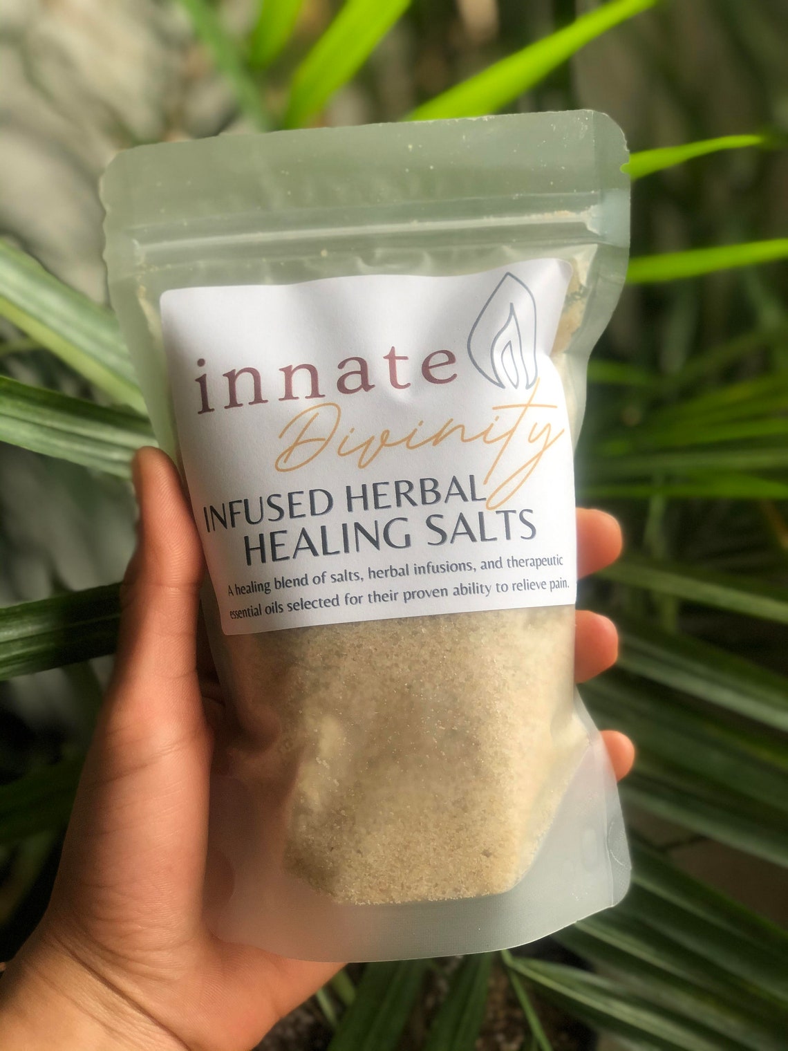 Pain Relieving Infused Herbal Bath Salts With Arnica, Comfrey
