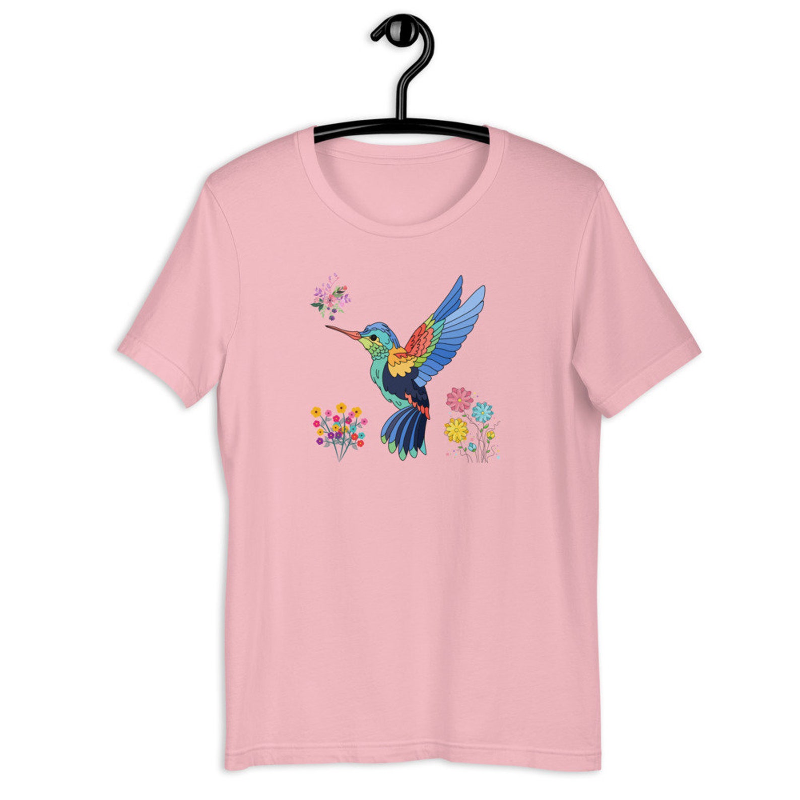 Hummingbird Shirt Birds T-shirt Nature Tee Colorful | Etsy