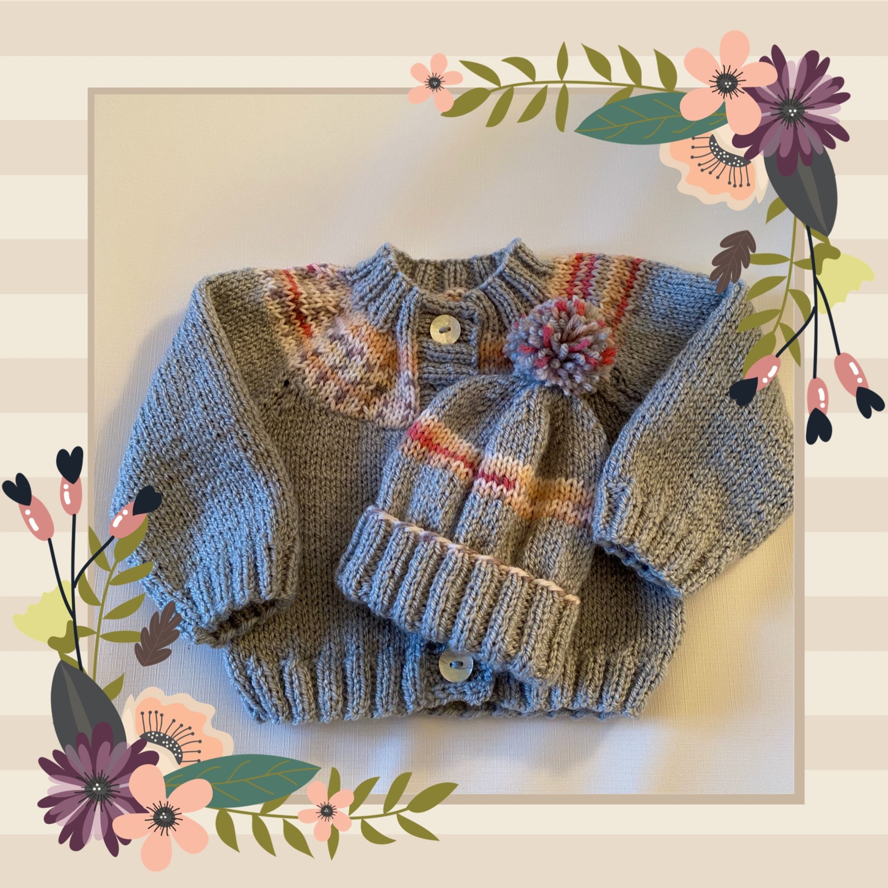 Hand Knitted Baby Cardigans Etsy UK