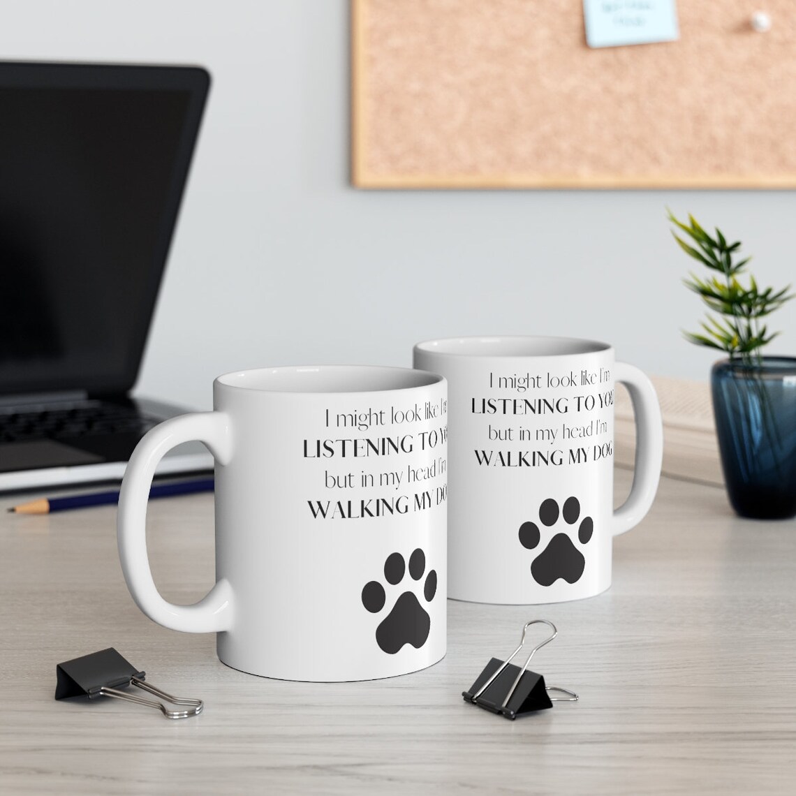 Funny Dog Lover Mugs, Walking My Dog Mug, Novelty Birthday Gift, Secret