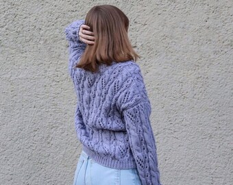 Lavender Cardigan - Etsy