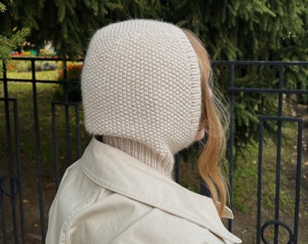 Hand Knitted Unisex Wool Balaclava Hood (Color Variations)