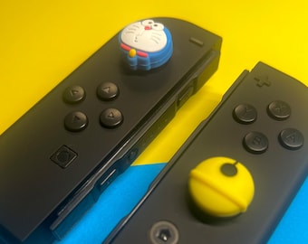 Cute Blue Cartoon Thumb Grips – Blue Kawaii Joystick Covers | Nintendo Switch OLED Accessories
