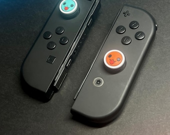 Taiko Drum Thumb Grips – Cute Joystick Covers | Nintendo Switch OLED Accessories | Soft Silicone Drum Caps
