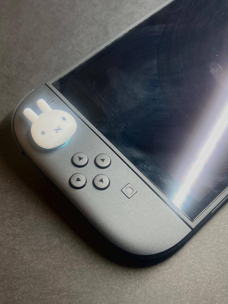 Bunny Style Thumb Grips – Bunny Joystick Covers | Cute Nintendo Switch 2 Accessories | Soft Silicone Minimal Caps image 6