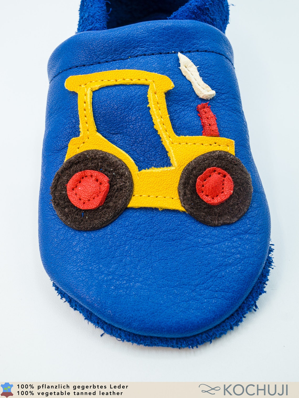 Tractor Leather Slippers / SlipOns / Organic / Vegetable Etsy