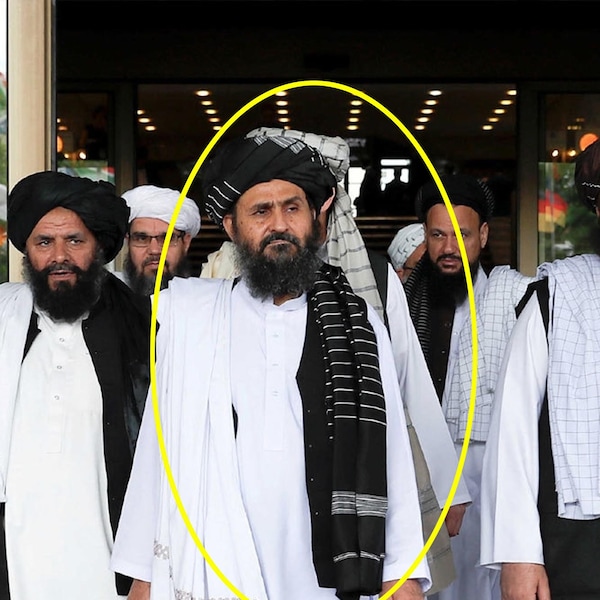 Tissu turban afghan, Tissu turban afghan à rayures noires et blanches