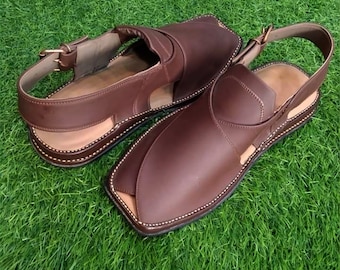 Premium Peshawari Chappal Sandal, Peshawari Shoe, Quetta Chappal Norozi Chappal, Pashtun Shoe Sandal, Leather Hand Made Peshawari Sandal