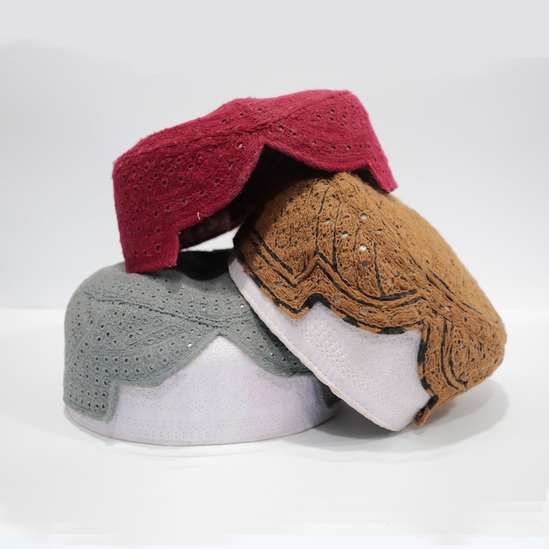 Sindhi Cap topi Islamic Prayer Hat, Sindhi Topi Sindh Hat, Sunnah Wear