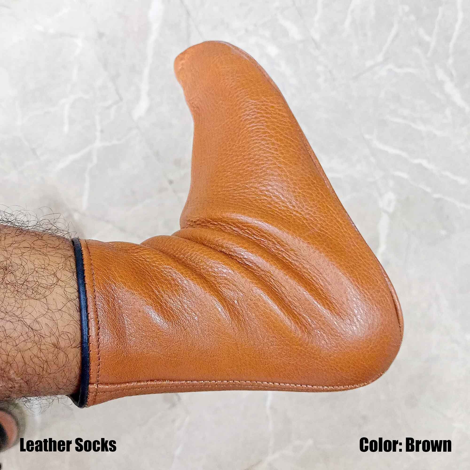 Premium Leather Socks, Khuffain, Salah Socks, Islamic Prayer Socks